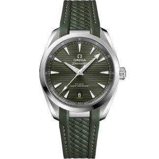 Omega Seamaster Aqua Terra 150M 38 mm, aço em bracelete de borracha 220.12.38.20.10.001