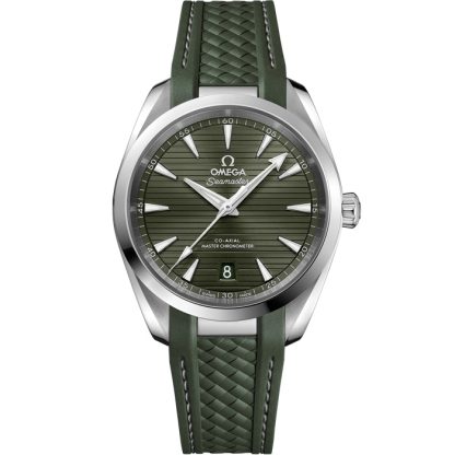 Omega Seamaster Aqua Terra 150M 38 mm, aço em bracelete de borracha 220.12.38.20.10.001
