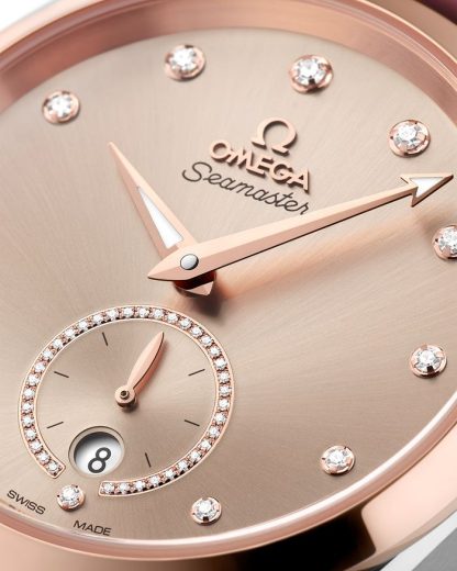 Omega Seamaster Aqua Terra 150M 38 mm, aço - ouro Sedna™ em bracelete de pele 220.23.38.20.59.001 - Image 3