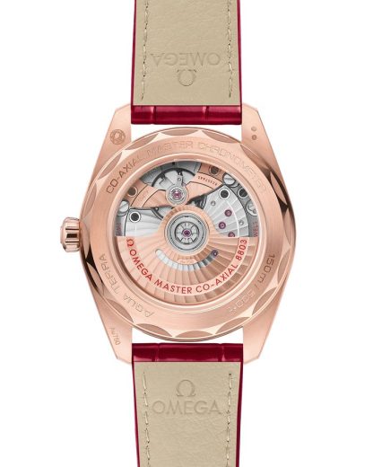Omega Seamaster Aqua Terra 150M 38 mm, ouro Sedna™ em bracelete de pele 220.58.38.20.55.002 - Image 2