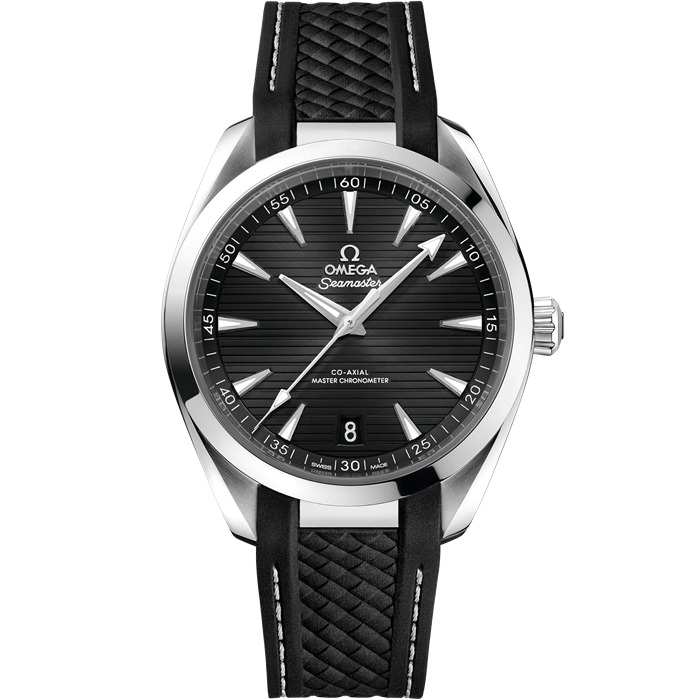Omega Seamaster Aqua Terra 150M 41 mm, aço em bracelete de borracha 220.12.41.21.01.001