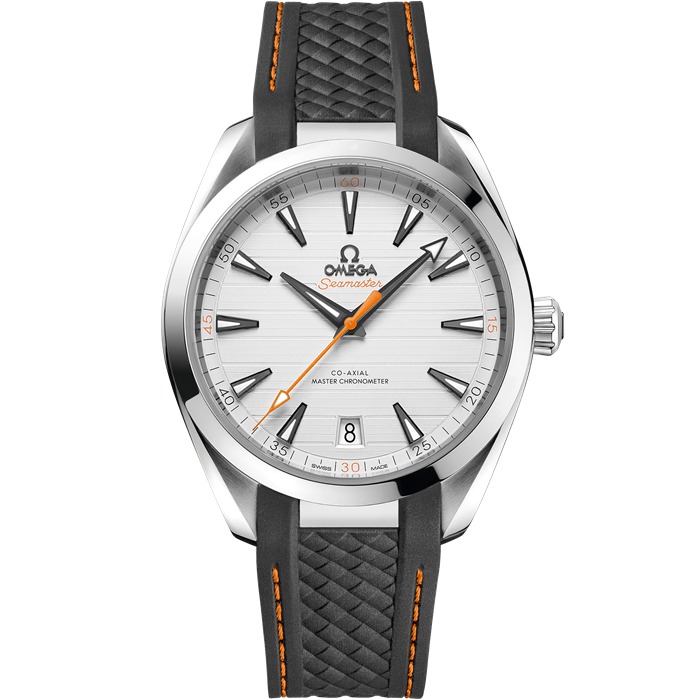 Omega Seamaster Aqua Terra 150M 41 mm, aço em bracelete de borracha 220.12.41.21.02.002