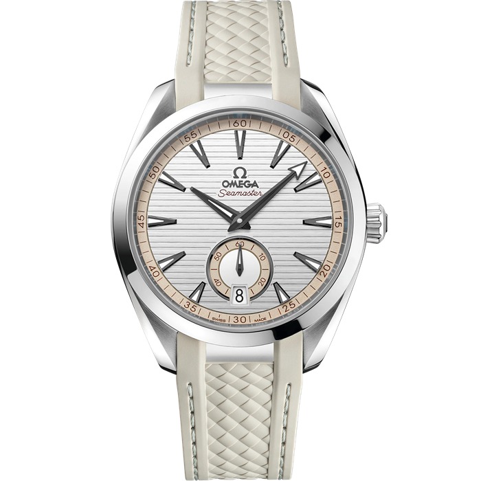 Omega Seamaster Aqua Terra 150M 41 mm, aço em bracelete de borracha 220.12.41.21.02.005