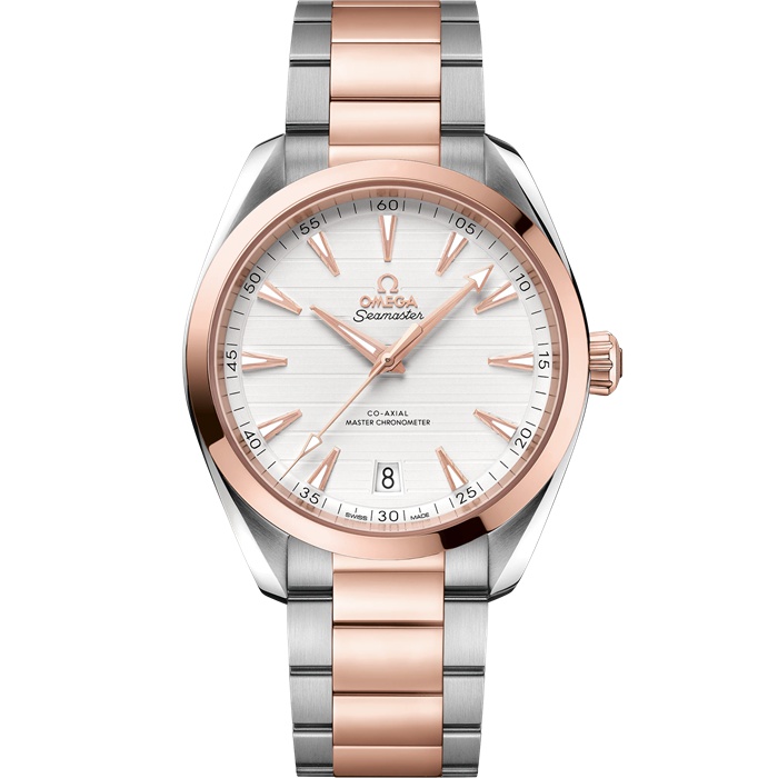 Omega Seamaster Aqua Terra 150M 41 mm, aço - ouro Sedna™ em aço - ouro Sedna™ 220.20.41.21.02.001