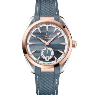 Omega Seamaster Aqua Terra 150M 41 mm, aço - ouro Sedna™ em bracelete de borracha 220.22.41.21.03.001