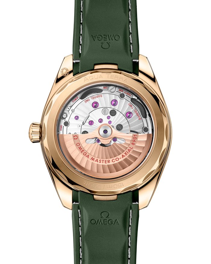 Omega Seamaster Aqua Terra 150M 41 mm, ouro Moonshine™ em bracelete de borracha 220.52.41.21.10.001 - Image 2