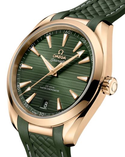 Omega Seamaster Aqua Terra 150M 41 mm, ouro Moonshine™ em bracelete de borracha 220.52.41.21.10.001 - Image 3