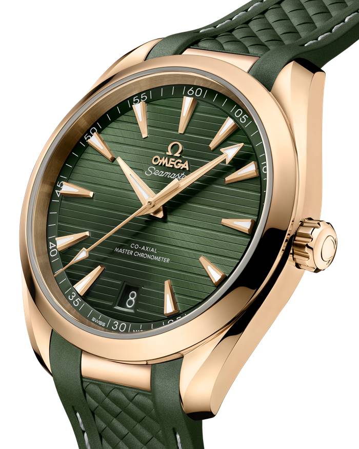 Omega Seamaster Aqua Terra 150M 41 mm, ouro Moonshine™ em bracelete de borracha 220.52.41.21.10.001 - Image 3