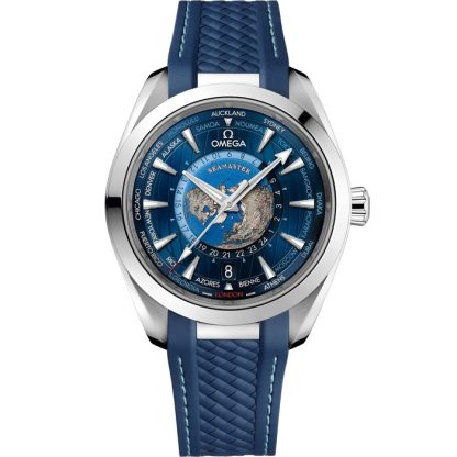 Omega Seamaster Aqua Terra 150M 43 mm, aço em bracelete de borracha 220.12.43.22.03.001