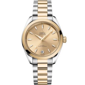 Omega Seamaster Aqua Terra Shades 34 mm, aço - ouro Moonshine™ em aço - ouro Moonshine™ 220.20.34.20.08.001