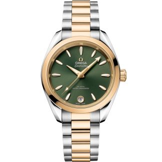 Omega Seamaster Aqua Terra Shades 34 mm, aço - ouro Moonshine™ em aço - ouro Moonshine™ 220.20.34.20.10.002