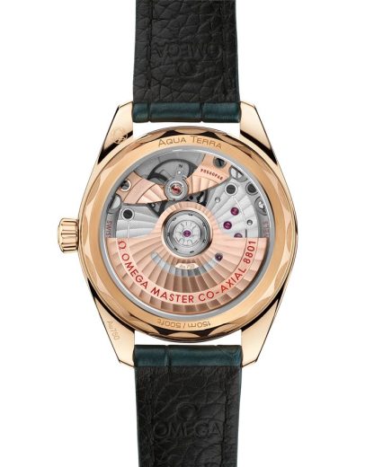Omega Seamaster Aqua Terra Shades 34 mm, ouro Moonshine™ em bracelete de pele 220.53.34.20.10.001 - Image 2