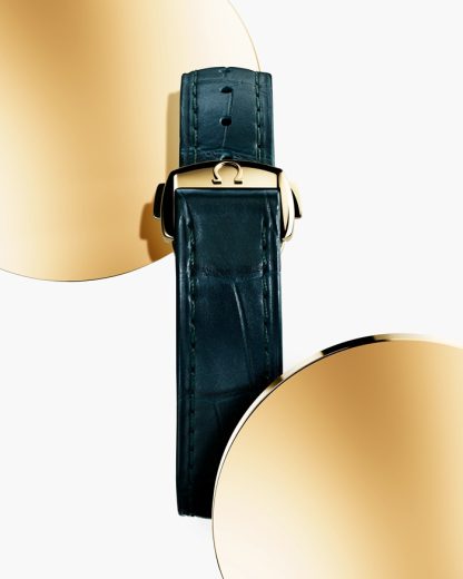 Omega Seamaster Aqua Terra Shades 34 mm, ouro Moonshine™ em bracelete de pele 220.53.34.20.10.001 - Image 5