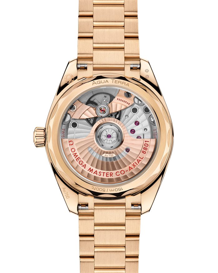 Omega Seamaster Aqua Terra Shades 34 mm, ouro Moonshine™ em ouro Moonshine™ 220.50.34.20.02.001 - Image 2