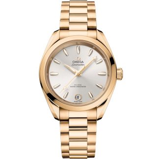 Omega Seamaster Aqua Terra Shades 34 mm, ouro Moonshine™ em ouro Moonshine™ 220.50.34.20.02.001