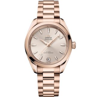 Omega Seamaster Aqua Terra Shades 34 mm, ouro Sedna™ em ouro Sedna™ 220.50.34.20.09.001