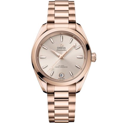 Omega Seamaster Aqua Terra Shades 34 mm, ouro Sedna™ em ouro Sedna™ 220.50.34.20.09.001