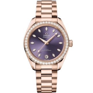 Omega Seamaster Aqua Terra Shades 34 mm, ouro Sedna™ em ouro Sedna™ 220.55.34.20.60.001