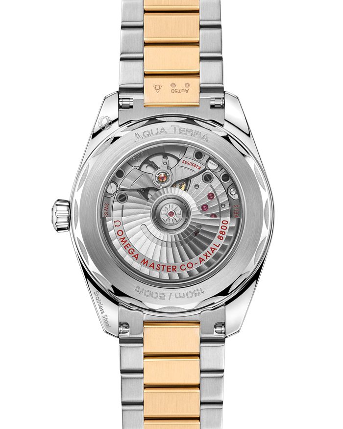 Omega Seamaster Aqua Terra Shades 38 mm, aço - ouro Moonshine™ em aço - ouro Moonshine™ 220.20.38.20.02.002 - Image 2