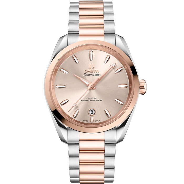 Omega Seamaster Aqua Terra Shades 38 mm, aço - ouro Sedna™ em aço - ouro Sedna™ 220.20.38.20.09.001