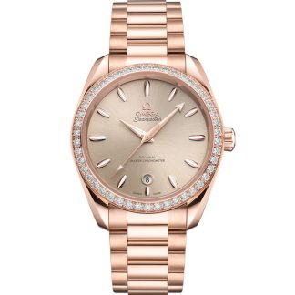 Omega Seamaster Aqua Terra Shades 38 mm, ouro Sedna™ em ouro Sedna™ 220.55.38.20.09.001