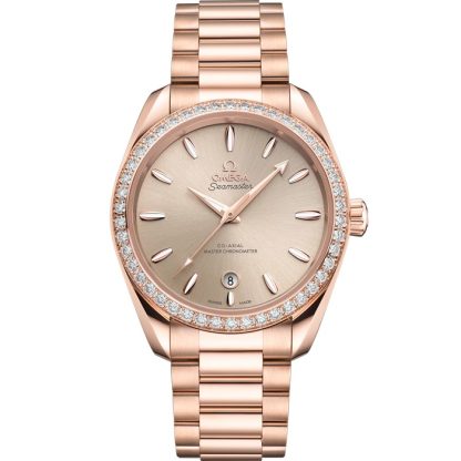 Omega Seamaster Aqua Terra Shades 38 mm, ouro Sedna™ em ouro Sedna™ 220.55.38.20.09.001
