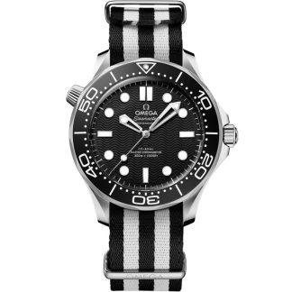 Omega Seamaster Diver 300M 42 mm, aço em bracelete NATO 210.32.42.20.01.005