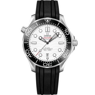 Omega Seamaster Diver 300M 42 mm, aço em bracelete de borracha 210.32.42.20.04.001