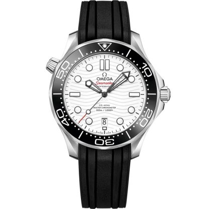 Omega Seamaster Diver 300M 42 mm, aço em bracelete de borracha 210.32.42.20.04.001