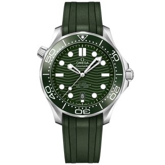 Omega Seamaster Diver 300M 42 mm, aço em bracelete de borracha 210.32.42.20.10.001