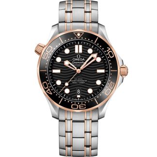 Omega Seamaster Diver 300M 42 mm, aço - ouro Sedna™ em aço - ouro Sedna™ 210.20.42.20.01.001