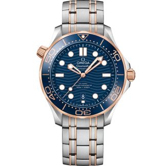 Omega Seamaster Diver 300M 42 mm, aço - ouro Sedna™ em aço - ouro Sedna™ 210.20.42.20.03.002