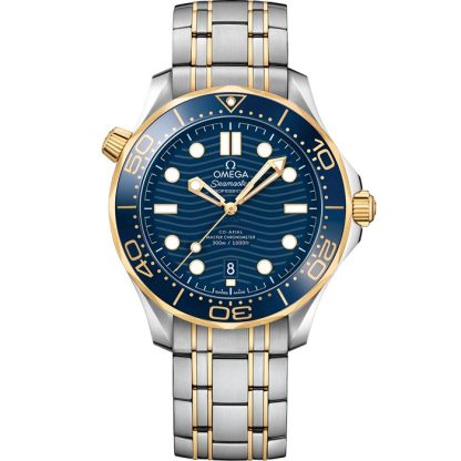 Omega Seamaster Diver 300M 42 mm, aço - ouro amarelo em aço - ouro amarelo 210.20.42.20.03.001