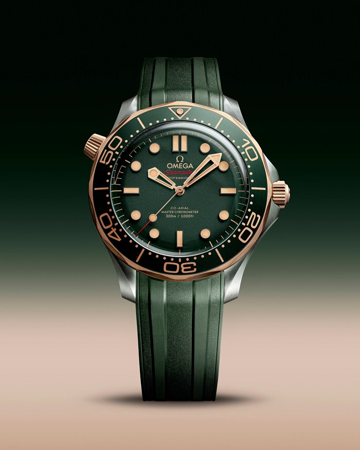 Omega Seamaster Diver 300M 42 mm, titânio - Bronze gold em bracelete de borracha 210.92.42.20.10.001 - Image 3