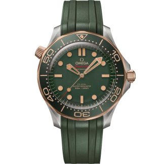 Omega Seamaster Diver 300M 42 mm, titânio - Bronze gold em bracelete de borracha 210.92.42.20.10.001