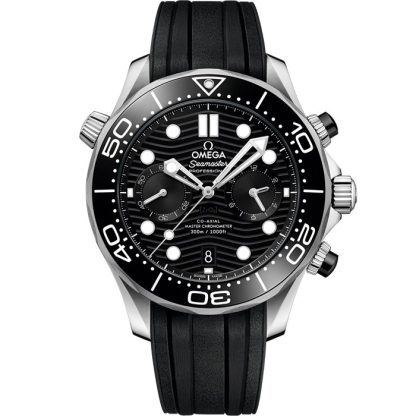 Omega Seamaster Diver 300M 44 mm, aço em bracelete de borracha 210.32.44.51.01.001