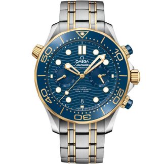 Omega Seamaster Diver 300M 44 mm, aço - ouro amarelo em aço - ouro amarelo 210.20.44.51.03.001