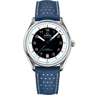 Omega Seamaster Olympic Official Timekeeper 39,5 mm, aço em bracelete de pele 522.32.40.20.01.001