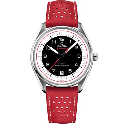 Omega Seamaster Olympic Official Timekeeper 39,5 mm, aço em bracelete de pele 522.32.40.20.01.004