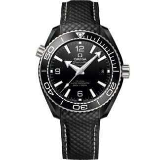 Omega Seamaster PLANET OCEAN 600M 39,5 mm, cerâmica preta em bracelete de borracha 215.92.40.20.01.001