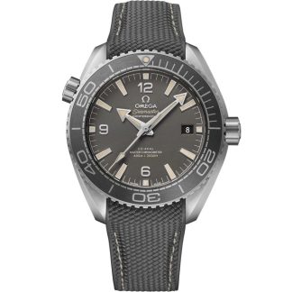 Omega Seamaster PLANET OCEAN 600M 43,5 mm, aço em bracelete de borracha 215.32.44.21.01.002