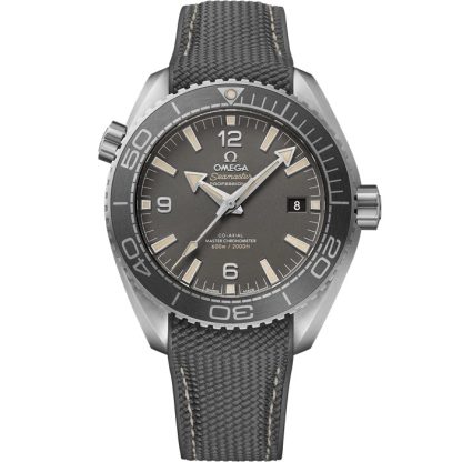 Omega Seamaster PLANET OCEAN 600M 43,5 mm, aço em bracelete de borracha 215.32.44.21.01.002