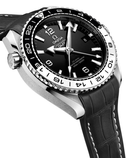 Omega Seamaster PLANET OCEAN 600M 43,5 mm, aço em bracelete em pele com forro de borracha 215.33.44.22.01.001 - Image 3