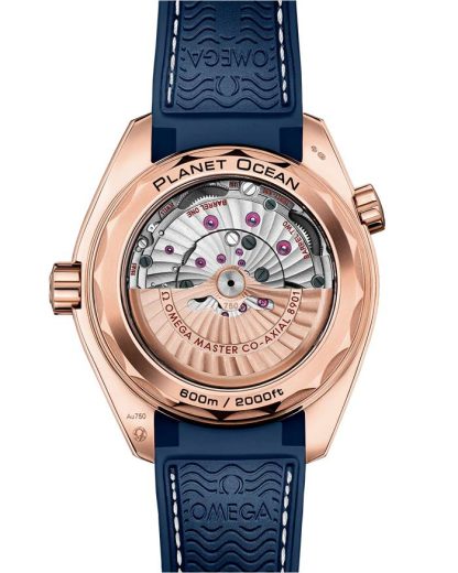 Omega Seamaster PLANET OCEAN 600M 43,5 mm, ouro Sedna™ em bracelete em pele com forro de borracha 215.63.44.21.03.001 - Image 2