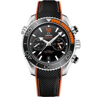 Omega Seamaster PLANET OCEAN 600M 45,5 mm, aço em bracelete de borracha 215.32.46.51.01.001