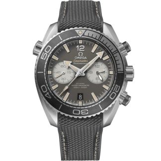 Omega Seamaster PLANET OCEAN 600M 45,5 mm, aço em bracelete de borracha 215.32.46.51.01.004