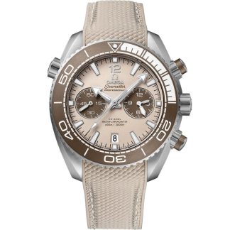 Omega Seamaster PLANET OCEAN 600M 45,5 mm, aço em bracelete de borracha 215.32.46.51.09.001