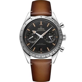 Omega Speedmaster '57 40,5 mm, aço em bracelete de pele 332.12.41.51.01.001
