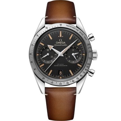 Omega Speedmaster '57 40,5 mm, aço em bracelete de pele 332.12.41.51.01.001