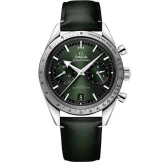 Omega Speedmaster '57 40,5 mm, aço em bracelete de pele 332.12.41.51.10.001